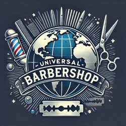 Barbershop logo, please come by and see us.