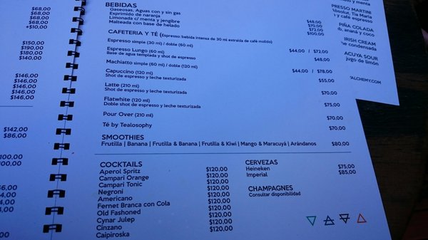 Menu photo 5 Alchemy Buenos Aires, C Menu photo 5 Alchemy Buenos Aires, C
