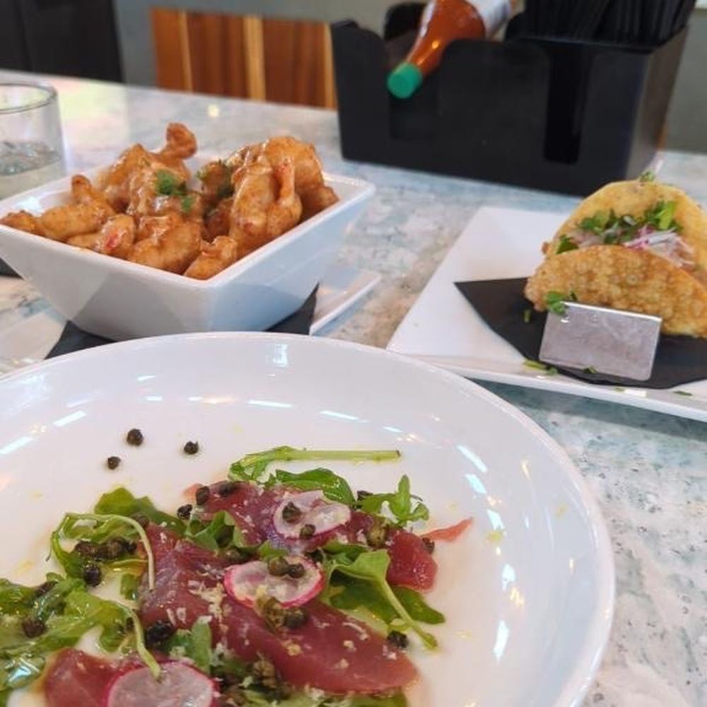 1229 Shine - Tuna wonton tacos, tuna carpaccio, bang bang grouper.. so good!! - Seafood Near Me - Myrtle Beach, South Carolina