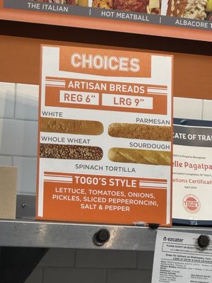 Menu photo 4 TOGO'S Sandwiches Torrance, CA