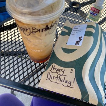 Starbucks - Brown sugar shaken espresso and cake pop with birthday notes and drawings. Thank you! - Coffee & Tea Near Me - Aliso Viejo, California Starbucks - Brown sugar shaken espresso and cake pop with birthday notes and drawings. Thank you! - Coffee & Tea Near Me - Aliso Viejo, California