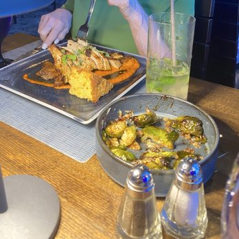 50 Ocean - Roast chicken and Brussels sprouts and cauliflower were delicious - Seafood Near Me - Delray Beach, Florida