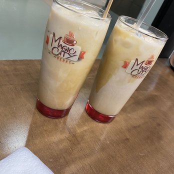 Magic City Perks - Iced caramel latte with oat milk - Coffee & Tea Near Me - Miami, Florida Magic City Perks - Iced caramel latte with oat milk - Coffee & Tea Near Me - Miami, Florida