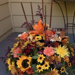 Marcus Hook Florist - Stunning arrangement! I asked for a fall theme with purple accents and they went beyond my expectations!