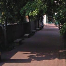 Walkway to the UPS Store at 2000 Penn