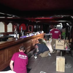 Retail Store Painting - Wood refinishing / staining and polyurethane  Retail Store Painting 1-800-538-6723