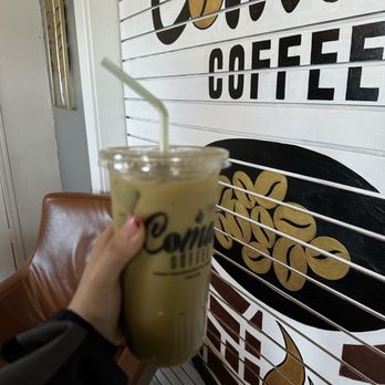 Comal Coffee - Dirty Matcha (Oat milk) - Coffee Roasteries Near Me - Stockton, California Comal Coffee - Dirty Matcha (Oat milk) - Coffee Roasteries Near Me - Stockton, California