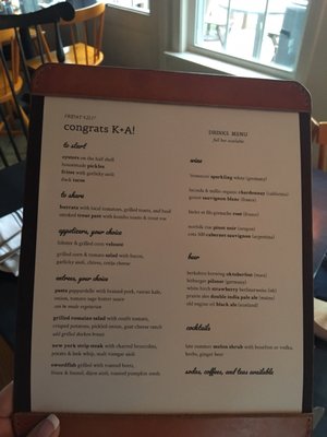 Menu photo 6 Bywater Warren, RI