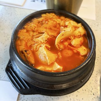 Mindeulle Korean Restaurant - Spicy seafood tofu soup - Korean Near Me - Chino Hills, California