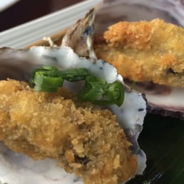 Crumbed oysters