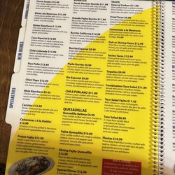Rio Azul - Menu