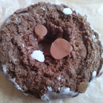 Swiches - Bottom of a double chocolate donut. - Donuts Near Me - Berlin, Connecticut Swiches - Bottom of a double chocolate donut. - Donuts Near Me - Berlin, Connecticut