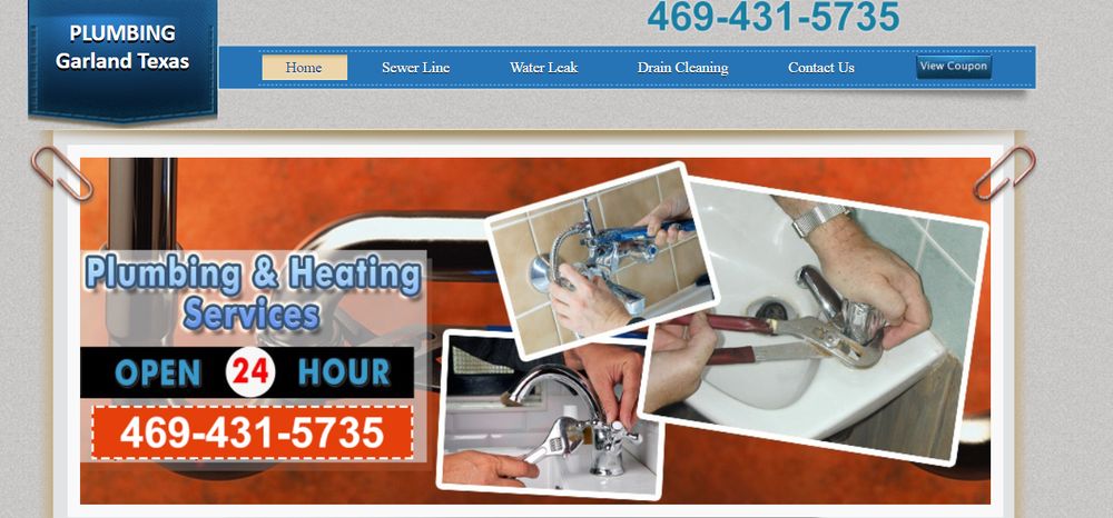 Slide of Plumbing Garland Texas