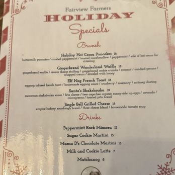 Fairview Farmers - Holiday specials - Breakfast & Brunch Near Me - Fairview, Texas Fairview Farmers - Holiday specials - Breakfast & Brunch Near Me - Fairview, Texas