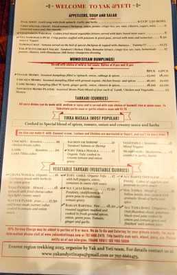 Menu photo 8 Yak & Yeti Napa, CA Menu photo 8 Yak & Yeti Napa, CA