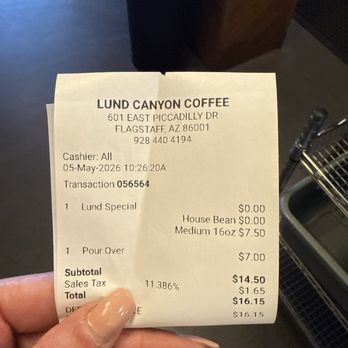 Lund Canyon Coffee - Coffee & Tea Near Me - Flagstaff, Arizona