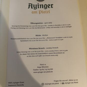 Wirtshaus Ayingers - German Near Me - Munich, BY