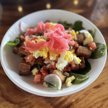 Ola Brew - Hilo - Le Chon. Why the hard boiled egg. And the sauce .. not good. - Brewpubs Near Me - Hilo, Hawaii