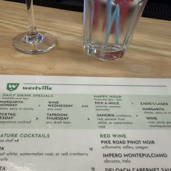 Westville Clarendon - Daily Drink specials - American Near Me - Arlington, Virginia Westville Clarendon - Daily Drink specials - American Near Me - Arlington, Virginia