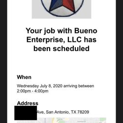 Bueno Enterprise - My booking confirmation
