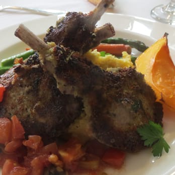 The Vista Room - Grilled Herb Baby Lamb Chops (vegetable couscous and minted asparagus) - New American Near Me - San Francisco, California The Vista Room - Grilled Herb Baby Lamb Chops (vegetable couscous and minted asparagus) - New American Near Me - San Francisco, California