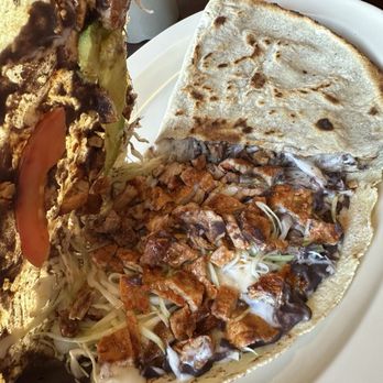 Mi Lindo Oaxaca - Tlayuda with pork - Mexican Near Me - Dallas, Texas Mi Lindo Oaxaca - Tlayuda with pork - Mexican Near Me - Dallas, Texas