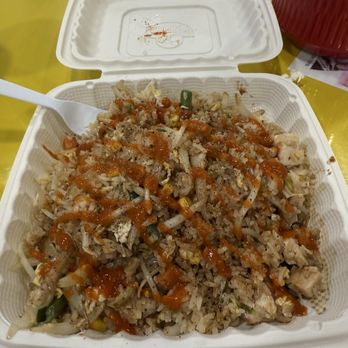 Maya's Kitchen - Chicken fried rice with my added sauces - Seafood Near Me - Oklahoma City, Oklahoma