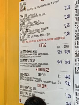 Menu photo 3 Elena's Taco Shop Memphis, TN