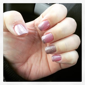 Nails & Spa Studio - Full set acrylics with pink polish & some glitter! - Nail Salons Near Me - Buffalo Grove, Illinois Nails & Spa Studio - Full set acrylics with pink polish & some glitter! - Nail Salons Near Me - Buffalo Grove, Illinois