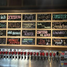 The selection of beers