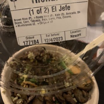 Roots Natural Kitchen - So disappointed and too far from home to do anything. What's in this bowl does not match the order at all. - New American Near Me - Newark, Delaware