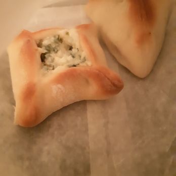 Lebanese Bakery - Fatayer. One with halloumi cheese and variey of cheeses and spinach, the other with spinach only. - Desserts Near Me - Toronto, Ontario Lebanese Bakery - Fatayer. One with halloumi cheese and variey of cheeses and spinach, the other with spinach only. - Desserts Near Me - Toronto, Ontario