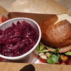 Cote's cooks - Chicken Schnitzel with red cabbage