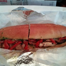They ran out of focaccia so I got this loaf of bread instead. Nick's is heroic