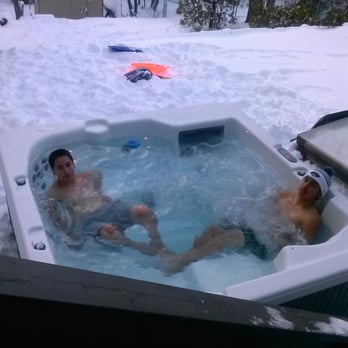 Bear Foot Vacations - The boys enjoying the jacuzzi @ Conklin property. - Vacation Rental Agents Near Me Bear Foot Vacations - The boys enjoying the jacuzzi @ Conklin property. - Vacation Rental Agents Near Me