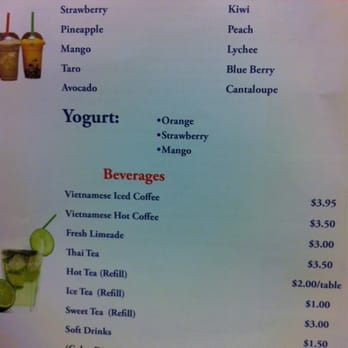 Pho Le - Drink menu. - Vietnamese Near Me - Jacksonville, North Carolina Pho Le - Drink menu. - Vietnamese Near Me - Jacksonville, North Carolina