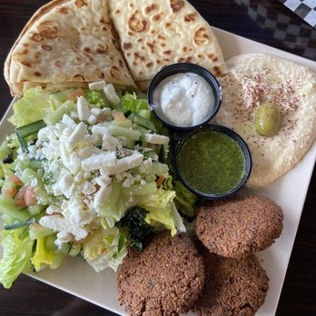 Q's Halal - Falafel Platter - Halal Near Me - Alameda, California