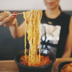 Yuk Dae Jang - Yuk Kal Myun (Ramen noodle option) by Maggie Chan