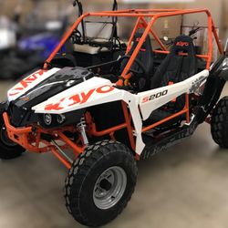 M & M Motorsports - KAYO S200 Go Kart, TIME TO HIT THE TRAILS!! shaft driven, LED display screen, 2 passenger, headlights, etc