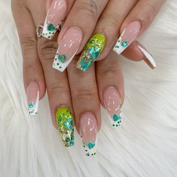 Finesse Nails - This was so fun for March St. Patrick time - Nail Salons Near Me - Tustin, California Finesse Nails - This was so fun for March St. Patrick time - Nail Salons Near Me - Tustin, California
