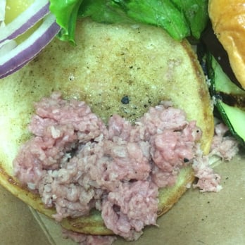 Mediterranean Grill - This was the inside of my burger. I think this has "salmonella" written all over it. - Mediterranean Near Me - Detroit, Michigan Mediterranean Grill - This was the inside of my burger. I think this has "salmonella" written all over it. - Mediterranean Near Me - Detroit, Michigan