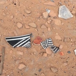 Keet Seel - Pottery shards dating back from 1500s