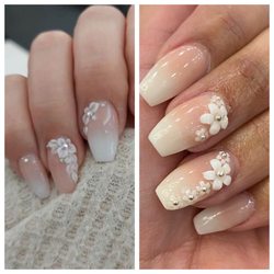 Se Se Nail Spa - What I asked vs what I got. My wedding nails are absolutely beautiful! Thank you Joy!