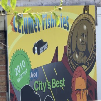 Calumet Fisheries - Store sign - Seafood Near Me - Chicago, Illinois Calumet Fisheries - Store sign - Seafood Near Me - Chicago, Illinois