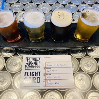 Florida Avenue Brewing - Flight - Brewpubs Near Me - Tampa Bay, Florida