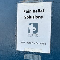 Pain Relief Solutions - Escondido - The only sign and hidden on 2nd floor