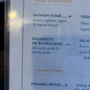 Petit Robert Bistro - Menu - French Near Me - Boston, Massachusetts