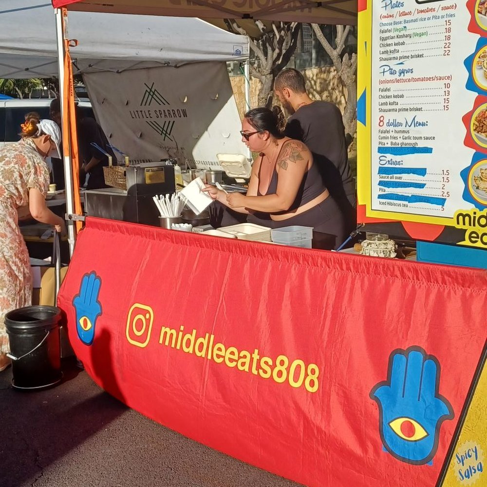 Middle Eats - Stand at the Blaisdell farmers market. - Middle Eastern Near Me - Honolulu, Hawaii