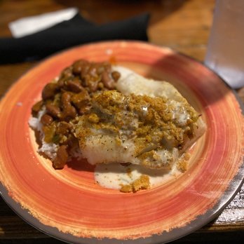 Ragin Reef Frederick - Stuffed Cod w/Crab, Red Beans & Rice. - Seafood Near Me - Frederick, Maryland Ragin Reef Frederick - Stuffed Cod w/Crab, Red Beans & Rice. - Seafood Near Me - Frederick, Maryland
