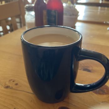 Tune-Up Cafe - Coffee with cream and sugar - New Mexican Cuisine Near Me - Santa Fe, New Mexico